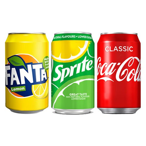 Coca Cola, Fanta & Sprite je 24 x 0,33l Dose XXL-Paket 72 dosen total