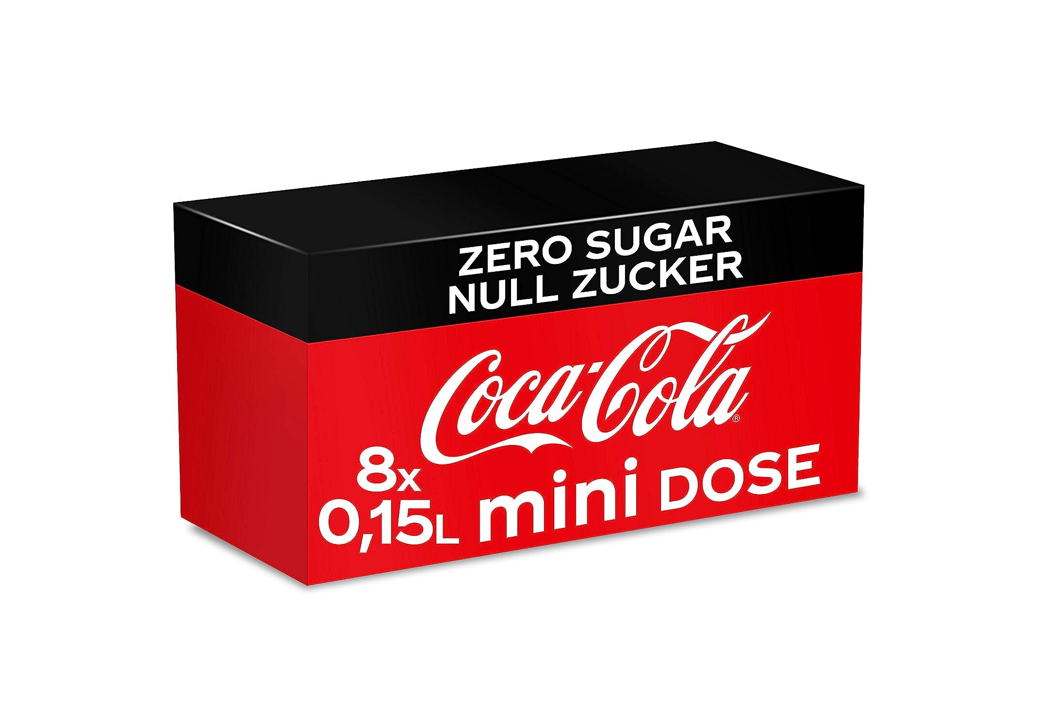 Lebensmittel & Getränke///Getränke :: Kaffee & Tee :: Cola & Limonade ::  Cola :: Coca-Cola Zero Sugar, Koffeinhaltiges Erfrischungsgetränk in  stylischen Mini Dosen mit originalem Geschmack, EINWEG Dose (3 x 8 x
